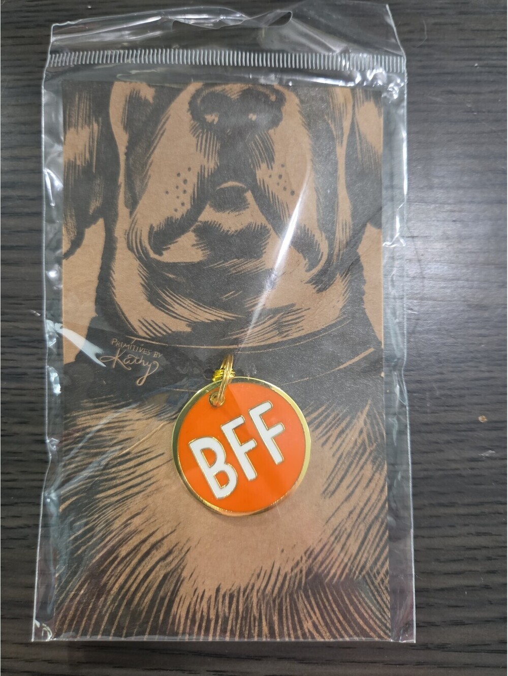 "BFF" Enamel Pet Collar Charm by Primitives by Kathy